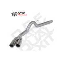 Diamond Eye 18-19 Ford 3.0L Powerstroke F150 - 4in Alum DPF Back Exh Kit Sprt Dual w/Tips 4512BRA-DE