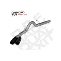 Diamond Eye 18-19 Ford 3.0L Powrstrke F150 - 4in 409SS DPF Back Kit Sprt Dual w/Tips 4512BRA-DEBK