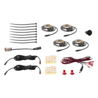 Diode Dynamics RGBW Footwell Strip Kit 4pc Multicolor