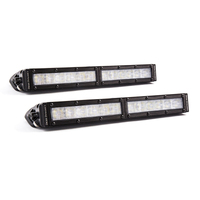 Diode Dynamics 12 In LED Light Bar Single Row Straight Clear Wide (Pair) Stage Series