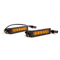 Diode Dynamics 6 In LED Light Bar Single Row Straight SS6 - Amber Driving Light Bar (Pair)