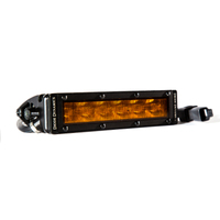 Diode Dynamics 6 In LED Light Bar Single Row Straight SS6 - Amber Wide Light Bar (Single)