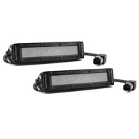 Diode Dynamics 6 In LED Light Bar Single Row Straight SS6 - White Flood Light Bar (Pair)