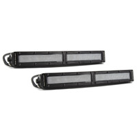 Diode Dynamics 12 In LED Light Bar Single Row Straight Clear Flood (Pair) Stage Series