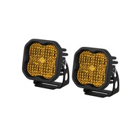 Diode Dynamics SS3 LED Pod Pro - Yellow Flood Standard (Pair)