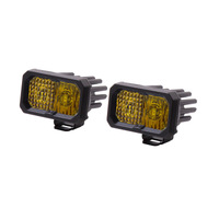 Diode Dynamics Stage Series 2 In LED Pod Sport - Yellow Combo Standard ABL (Pair)