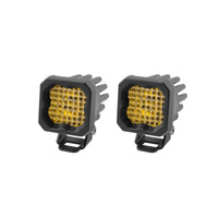 Diode Dynamics Stage Series C1 LED Pod Sport - Yellow Wide Standard ABL (Pair)