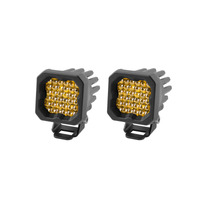 Diode Dynamics Stage Series C1 LED Pod Sport - Yellow Flood Standard ABL (Pair)