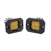 Diode Dynamics Stage Series C1 LED Pod Sport - Yellow Flood Flush ABL (Pair)