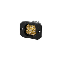 Diode Dynamics Stage Series C1 LED Pod Sport - Yellow Flood Flush ABL Each