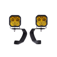 Diode Dynamics 10-21 Toyota 4Runner SS3 LED Ditch Light Kit - Sport Yellow Combo