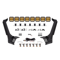 Diode Dynamics Jeep JL SS5 Sport CrossLink Windshield - Yellow Combo Lightbar Kit