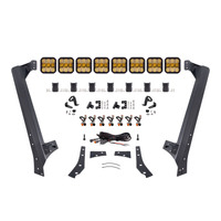 Diode Dynamics Jeep JK SS5 Sport CrossLink Windshield - Yellow Combo Lightbar Kit