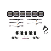 Diode Dynamics SS5 Pro Universal CrossLink 6-Pod Lightbar - White Combo