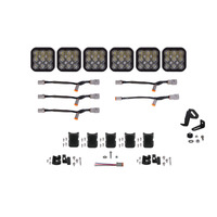 Diode Dynamics SS5 Pro Universal CrossLink 6-Pod Lightbar - White Driving