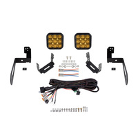 Diode Dynamics 07-18 Jeep JK Wrangler SS5 Bumper LED Pod Light Kit - Yellow Pro Driving