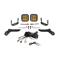 Diode Dynamics 17-20 Ford Raptor SS5 Bumper LED Pod Light Kit - Yellow Pro Combo