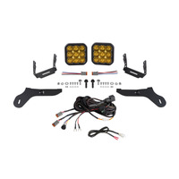 Diode Dynamics 17-20 Ford Raptor SS5 Bumper LED Pod Light Kit - Yellow Pro Driving