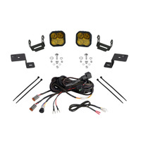 Diode Dynamics 21-22 Ford F-150 SS3 Stage Series Backlit Ditch Light Kit - Yellow Pro Combo