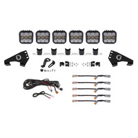 Diode Dynamics 20-Present Polaris RZR SS5 Sport CrossLink Roof - White Combo Lightbar Kit