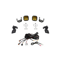 Diode Dynamics 20-Present Polaris RZR A-Pillar LED Pod Kit SS3 Sport - Yellow Combo