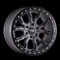 Dirty Life 9304 DT-2 17x9/5x127 BP/-12mm Offset/78.1mm Hub Matte Gunmetal Wheel - Beadlock