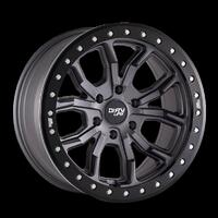 Dirty Life 9304 DT-2 17x9/5x127 BP/-38mm Offset/78.1mm Hub Matte Gunmetal Wheel - Beadlock