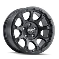 Dirty Life 9307 Drifter 17x8.5/5x127 BP/-6mm Offset/78.1mm Hub Matte Black Wheel - Beadlock