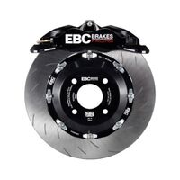 EBC Racing 15-21 Volkswagen GTI Mk7 Black Apollo-4 Calipers 355mm Rotors Front Big Brake Kit