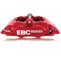 EBC Racing 05-11 Ford Focus ST (Mk2) Front Left Apollo-4 Red Caliper