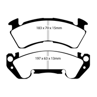 EBC 92-96 Chevrolet Caprice 4.3 Police Greenstuff Front Brake Pads