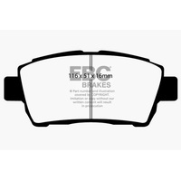 EBC 11-15 Scion IQ 1.3 Greenstuff Front Brake Pads