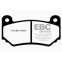 EBC 08-11 Lotus Exige 1.8 Supercharged (240) Greenstuff Front Brake Pads