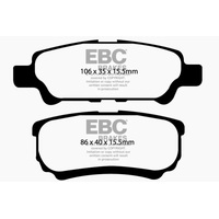 EBC 11-14 Chrysler 200 2.4 Greenstuff Rear Brake Pads