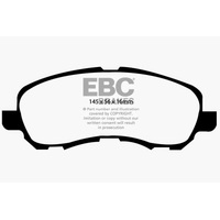 EBC 11-14 Chrysler 200 2.4 Greenstuff Front Brake Pads