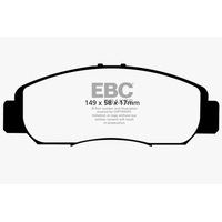 EBC 06-11 Acura CSX (Canada) 2.0 Greenstuff Front Brake Pads