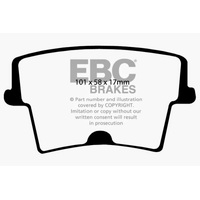 EBC 05-09 Chrysler 300 2.7 Greenstuff Rear Brake Pads