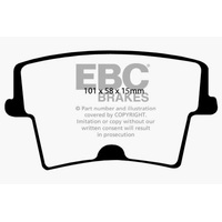 EBC 06-10 Chrysler 300 Limited 3.5 4WD Greenstuff Rear Brake Pads