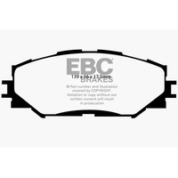 EBC 10-12 Lexus HS250h 2.4 Hybrid Greenstuff Front Brake Pads