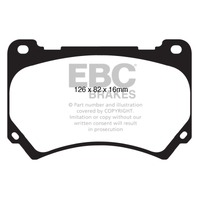 EBC 11+ Hyundai Equus 4.6 Greenstuff Front Brake Pads