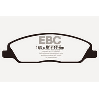 EBC 10-14 Ford Mustang 3.7 Greenstuff Front Brake Pads