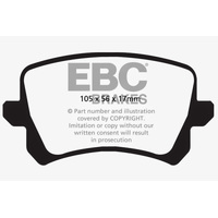 EBC 15+ Audi Q3 2.0 Turbo Greenstuff Rear Brake Pads