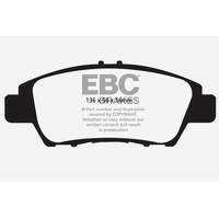 EBC 10+ Honda CR-Z 1.5 Hybrid Greenstuff Front Brake Pads