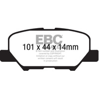 EBC 14-19 Mazda 3 2.0L/2.5L (BN/BM Mexico Build) Greenstuff Rear Brake Pads