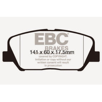 EBC 12-15 Hyundai Veloster 1.6 Turbo Greenstuff Front Brake Pads