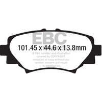 EBC 14+ Mazda 3 2.0 (Japan Build) Greenstuff Rear Brake Pads