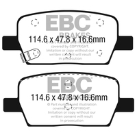 EBC 2016+ Cadillac CT6 2.0L Turbo Greenstuff Rear Brake Pads