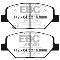 EBC 2016+ Buick Envision 2.0L Turbo Greenstuff Front Brake Pads