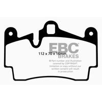 EBC 04-07 Porsche Cayenne 3.2 Redstuff Rear Brake Pads