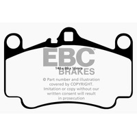 EBC 03-05 Porsche 911 (996) (Cast Iron Rotor only) 3.6 Carrera 4S Redstuff Front Brake Pads